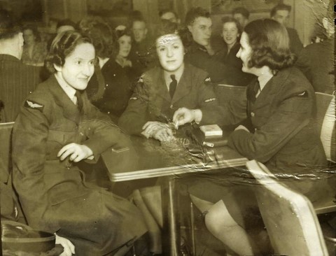 In the RCAF (on the left) 1942 with two friends